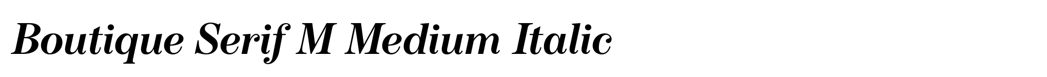 Boutique Serif M Medium Italic image